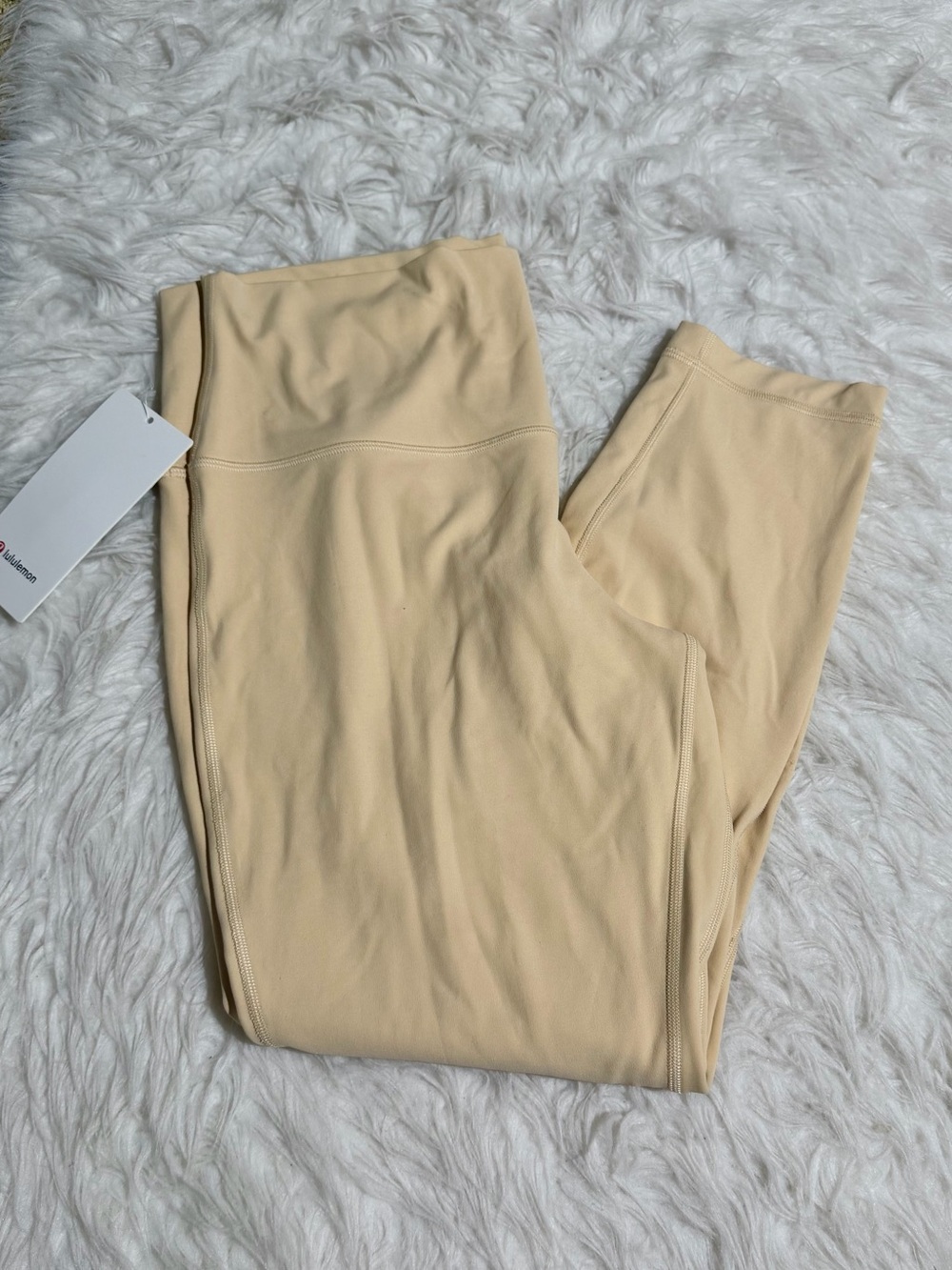 lululemon athletica Size 14 Align HR Pant 25" in Beige / Yellow Leggings Workout